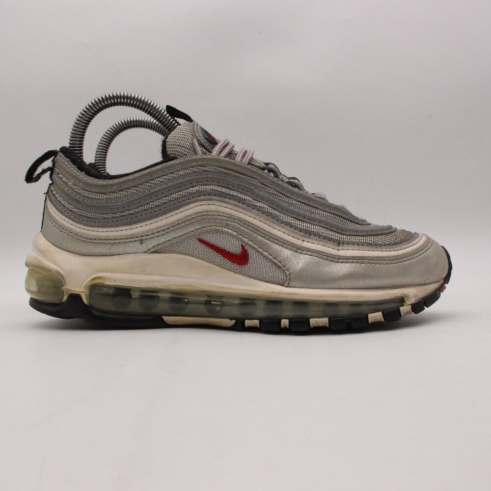 Nike Air Max 97 OG QS Women's Size 7 Silver Bullet Metallic Silver 885691-001